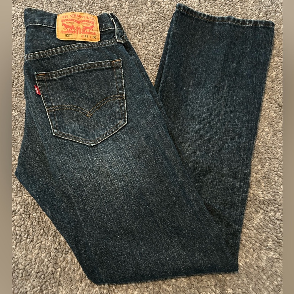 Levi's 527 Men's Classic Indigo Straight Jeans